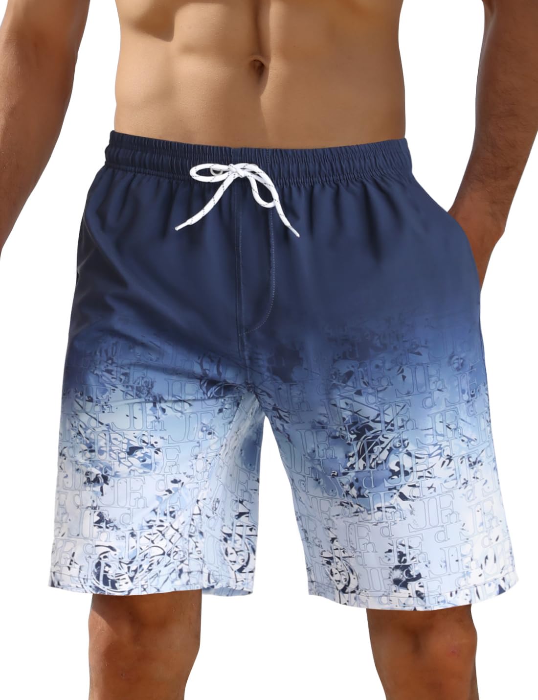 iCKER Mens Swim Shorts Swimming Trunks 3D Print Beach Shorts Boardshorts for Summer