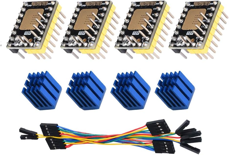 BIGTREETECH TMC2130 V3.0 SPI Stepper Motor Driver Silent 3D Printer Parts for SKR V1.3 MKS GEN L Controller Board (4pcs)