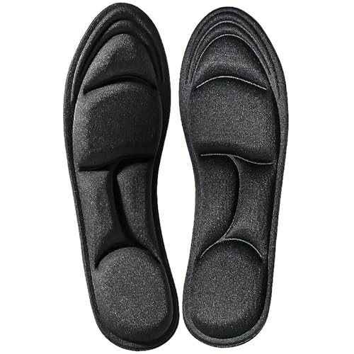 2 Pairs Memory Foam Insoles for Women, Foot Cushions for High Heels, Shoe Inserts Sole Inserts for Women (Black, M)