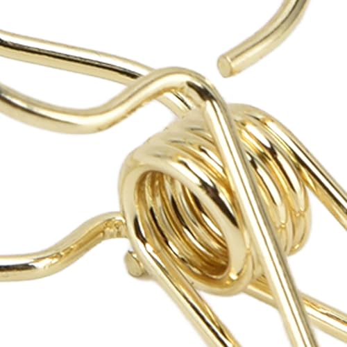 Miniatura 9 de Clips para chips, 20 unidades, clips ahuecados de 1.4 pulgadas, clips para bolsas de alimentos, diseño de hojas, clips de metal para bolsas de