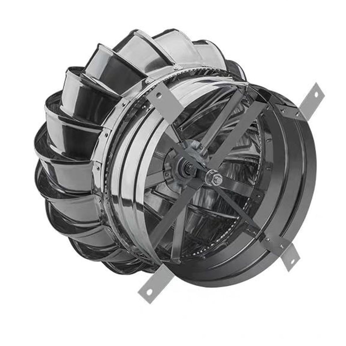 Aérateur De Toit En Acier Inoxydable Pour Turbine, 10-40cm, Rond Extracteur De Cheminée Tournant, Conduit De Fumée Sortie De Toit, Installation Facile(10cm)