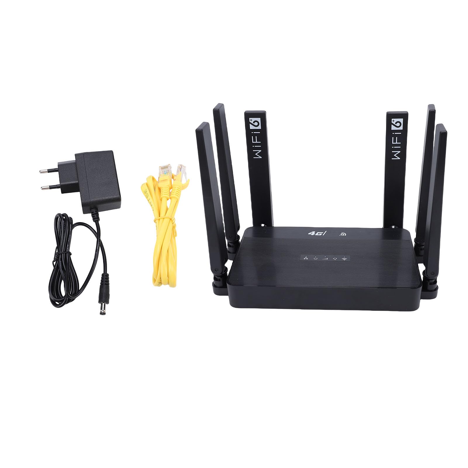 Router WiFi 6 4G LTE 300Mbps, Hotspot Wireless Portatile, per | 6 antenne con slot per scheda SIM, porta WAN/LAN, batteria da 5000 mAh per casa, viaggio, auto