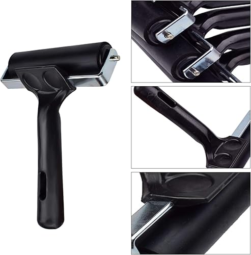 Miniatura 6 de Rocutus Rodillo de goma dura, herramienta de construcción de cinta antideslizante para imprimir papeles pintados, sellar y pegar aplicaciones (2.25