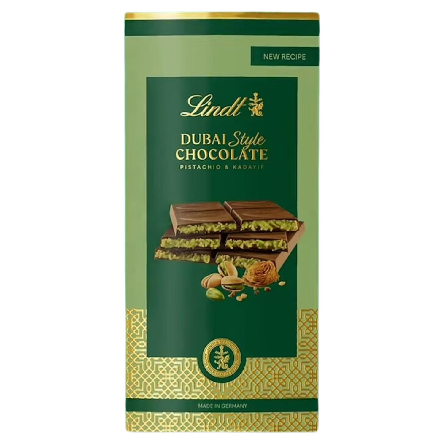 Buy Lindt Dubai Style Milk Chocolate Bar Pistachio Kunafa | Dubai ...