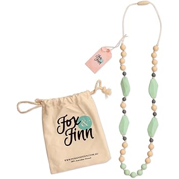 fox and finn teething necklace