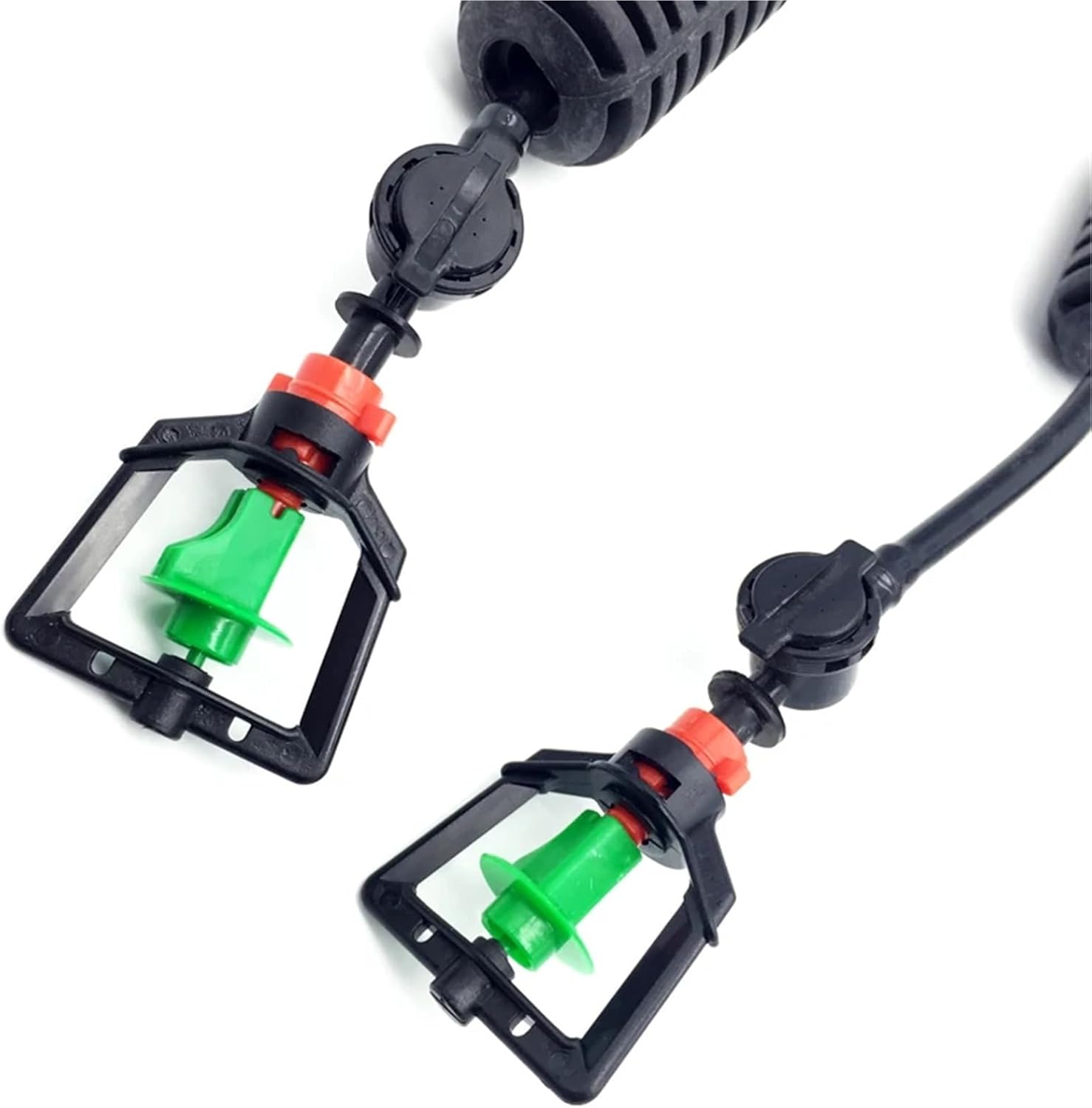360 Degree Rotating Hanging Agriculture Greenhouse Rotating Sprinkler Irrigation Sprinkler Heads with 4mm Barbed Connector 10 Sets