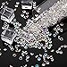 Hicarer 4000 Pieces Clear Diamonds Crystals Acrylic Gems Wedding Table Scattering Gemstones Christmas Party Decorations Bridal Shower Masquerade Vase Fillers(Crystal AB,6 mm)