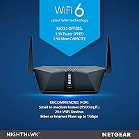 Vista 4 de NETGEAR Nighthawk AX3000 Router Wi-Fi 6 de doble banda de 4 corrientes - RAX35-100NAS (renovado)