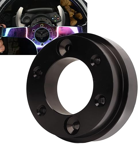 Miniatura 4 de Fydun G27 G920 Adaptador de volante de liberación rápida 2.756 in placa adaptadora de volante aleación de aluminio para volante G25 G27 G29 G920 13