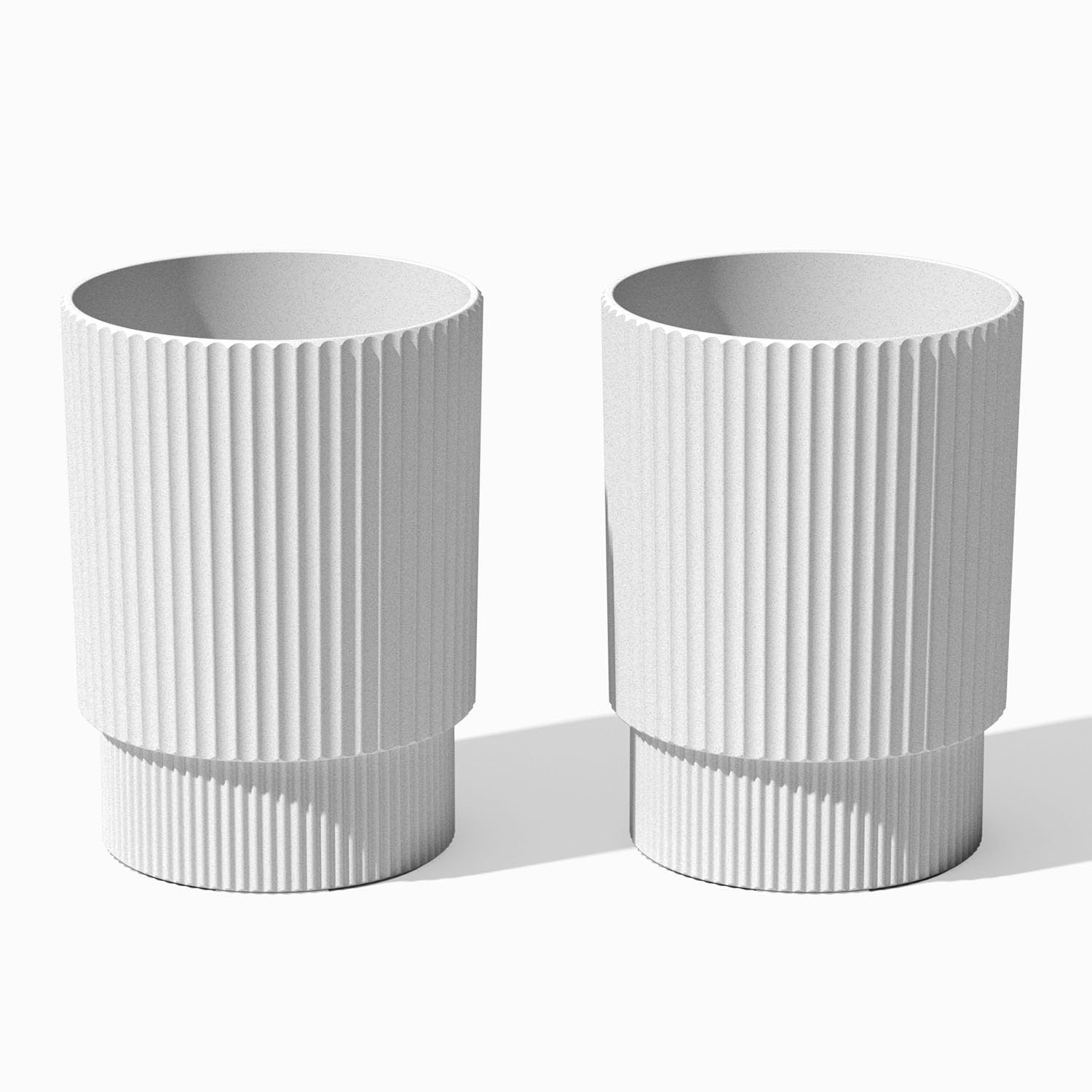 Veradek Demi Series Elevated Planter - Large Round Outdoor Planter