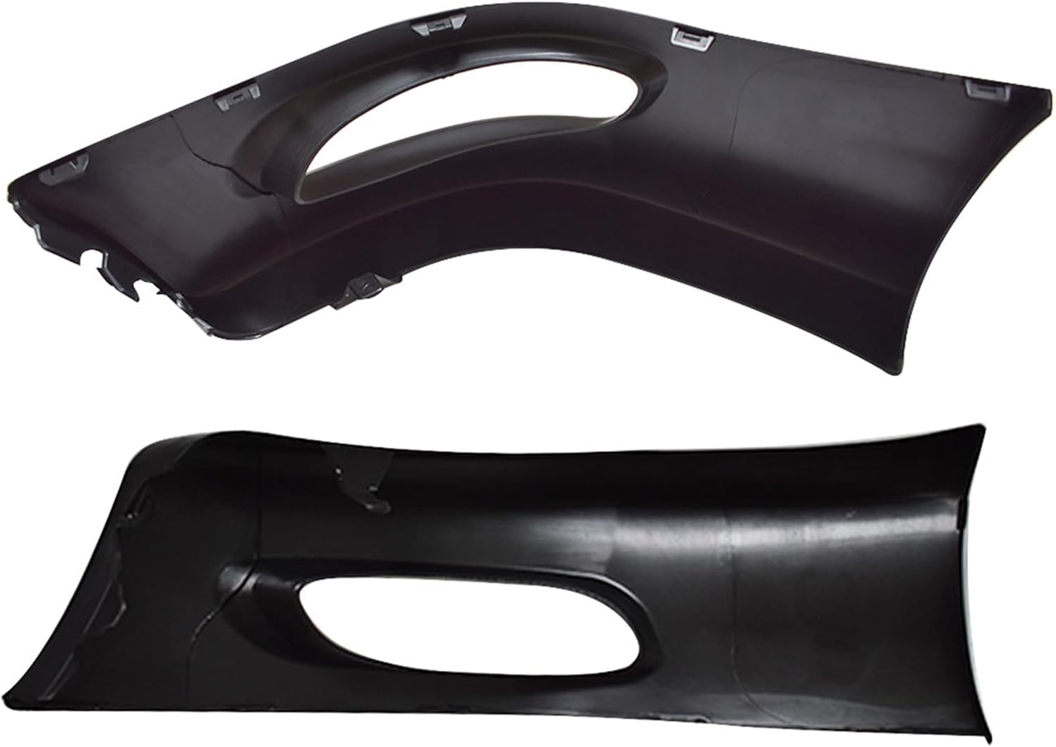 2PCS Front Bumper Lip Splitter Chin Spoiler Body Kit Matte Black Left and Right Replacement for Corolla 2005-2008