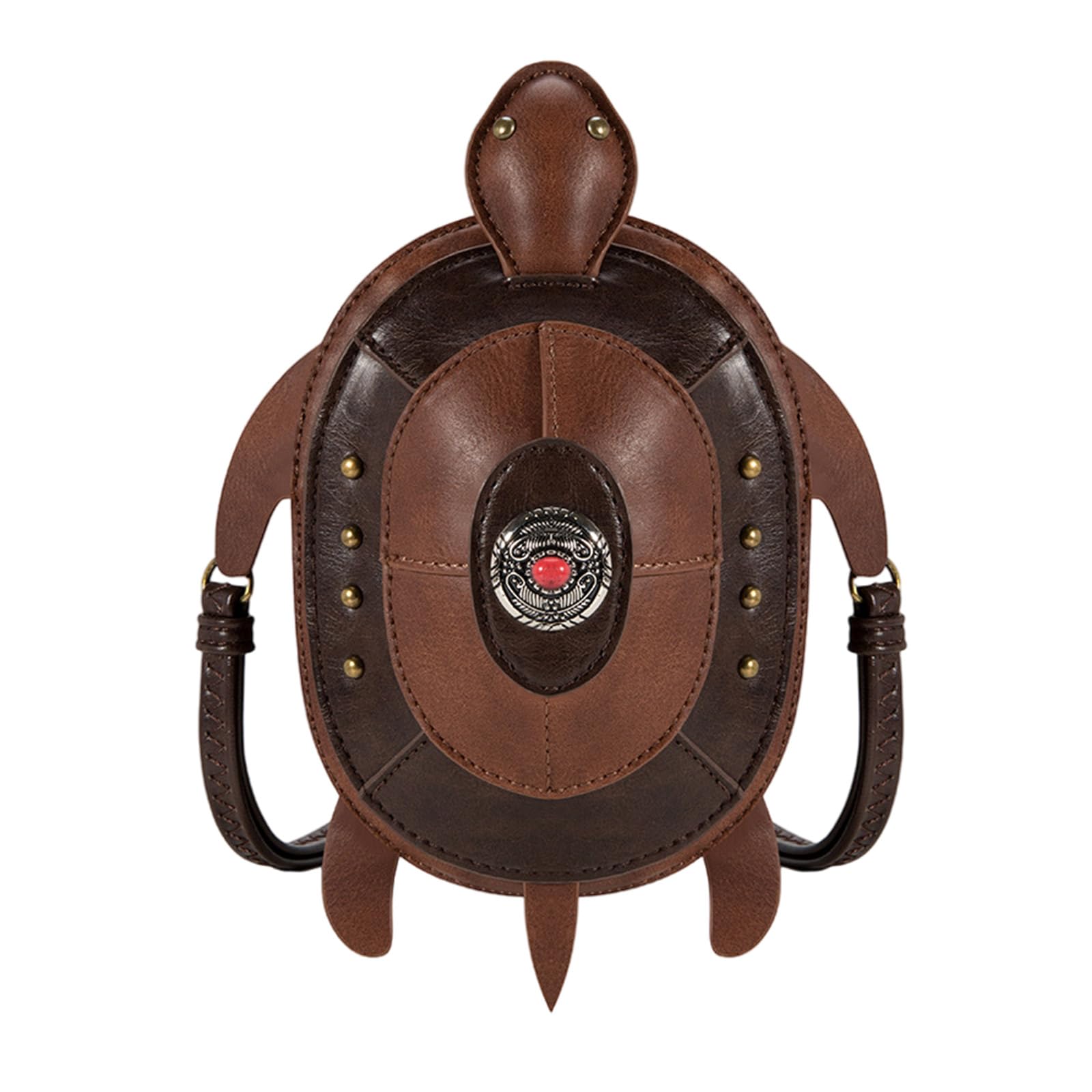 Borsa a tracolla in pelle PU ispirazione medievale