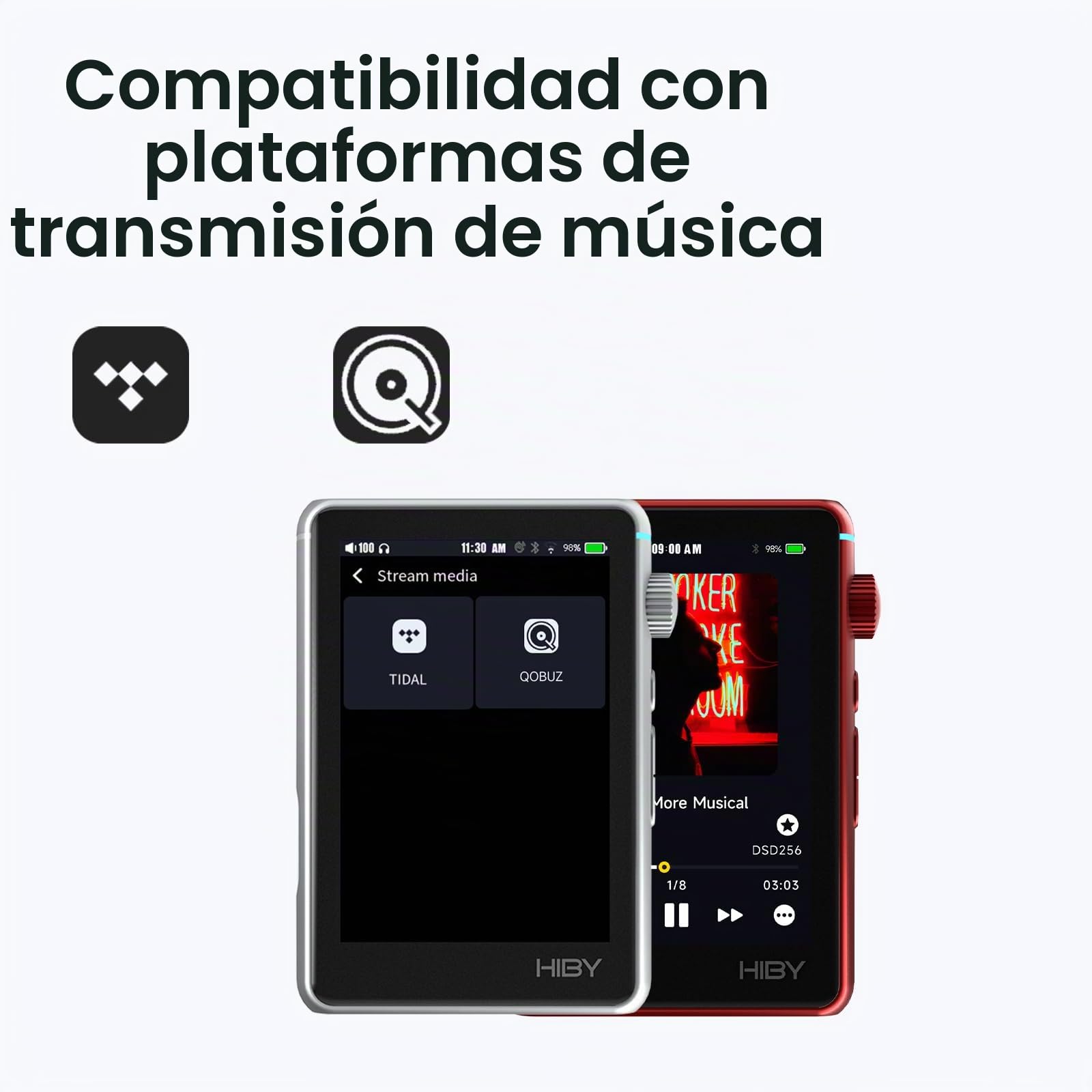 Reproductor de audio Hi-Res HiBy R3 II 2025 - Chips DAC duales, decodificación MQA, reproductor Qobuz/Tidal con Bluetooth 5.1, puertos de 3,5 mm SE/4,4 mm BAL | Almacenamiento ampliable de hasta 2 TB