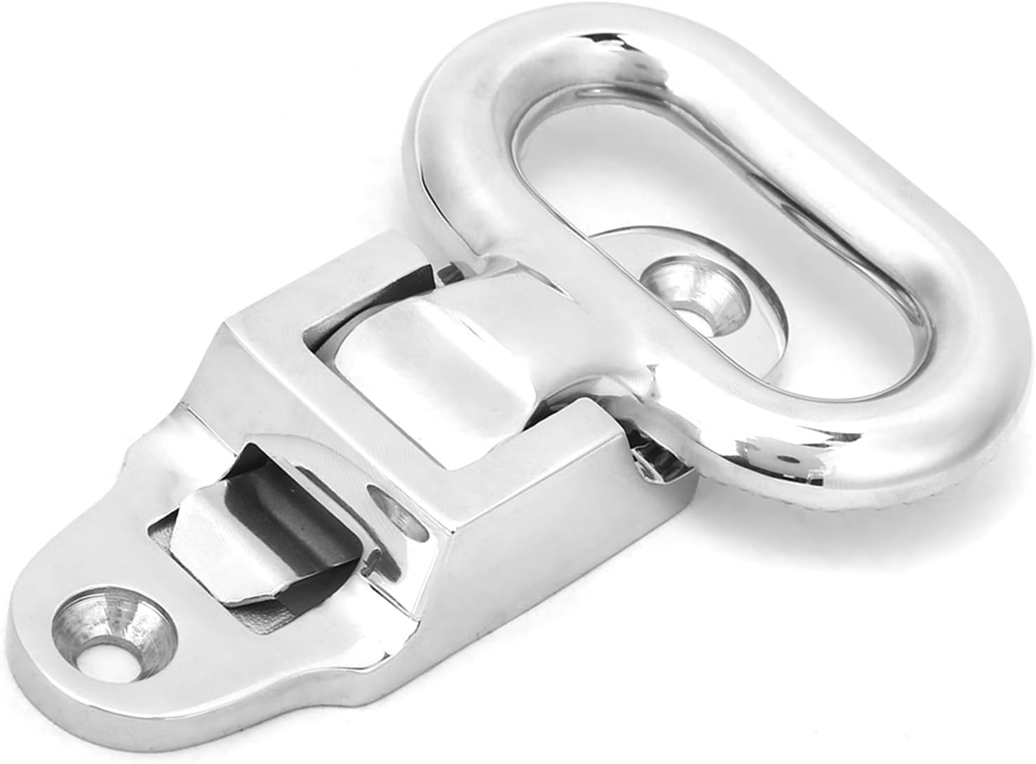 BRRNOO Boat Trailer Steps, Truck Steps Truck Step Folding Mast Step Safety Fold Down Grab 316 Stainless Steel Transom for Trucks, Trailers, Busses & RVs