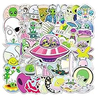 50Pcs Aliens Stickers Cool Stickers no Repeat Stickers for Kids Adults Teens Waterproof Vinyl Sticker for Luggage Computer Skateboard Bike for for Kids Teens Girls (Aliens)