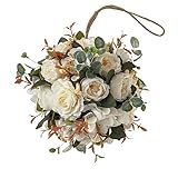Pour de superbes fleurs suspendues : égayez votre environnement avec ces belles boules de fleurs artificielles de 20 cm de diamètre qui sont parfaites pour la décoration de la maison et les occasions spéciales.