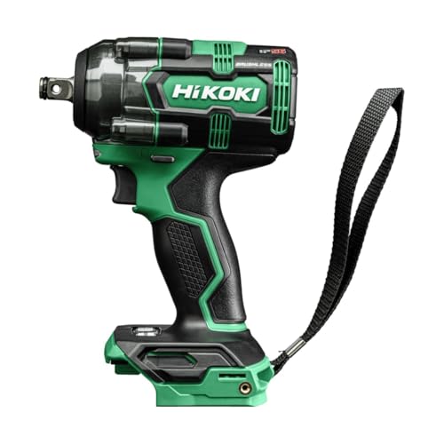 HiKOKI WR18DHW2Z Clé à chocs sans fil brushless 18 V 1/2'' avec couple de rupture d'écrou de 600 Nm, corps uniquement avec étui