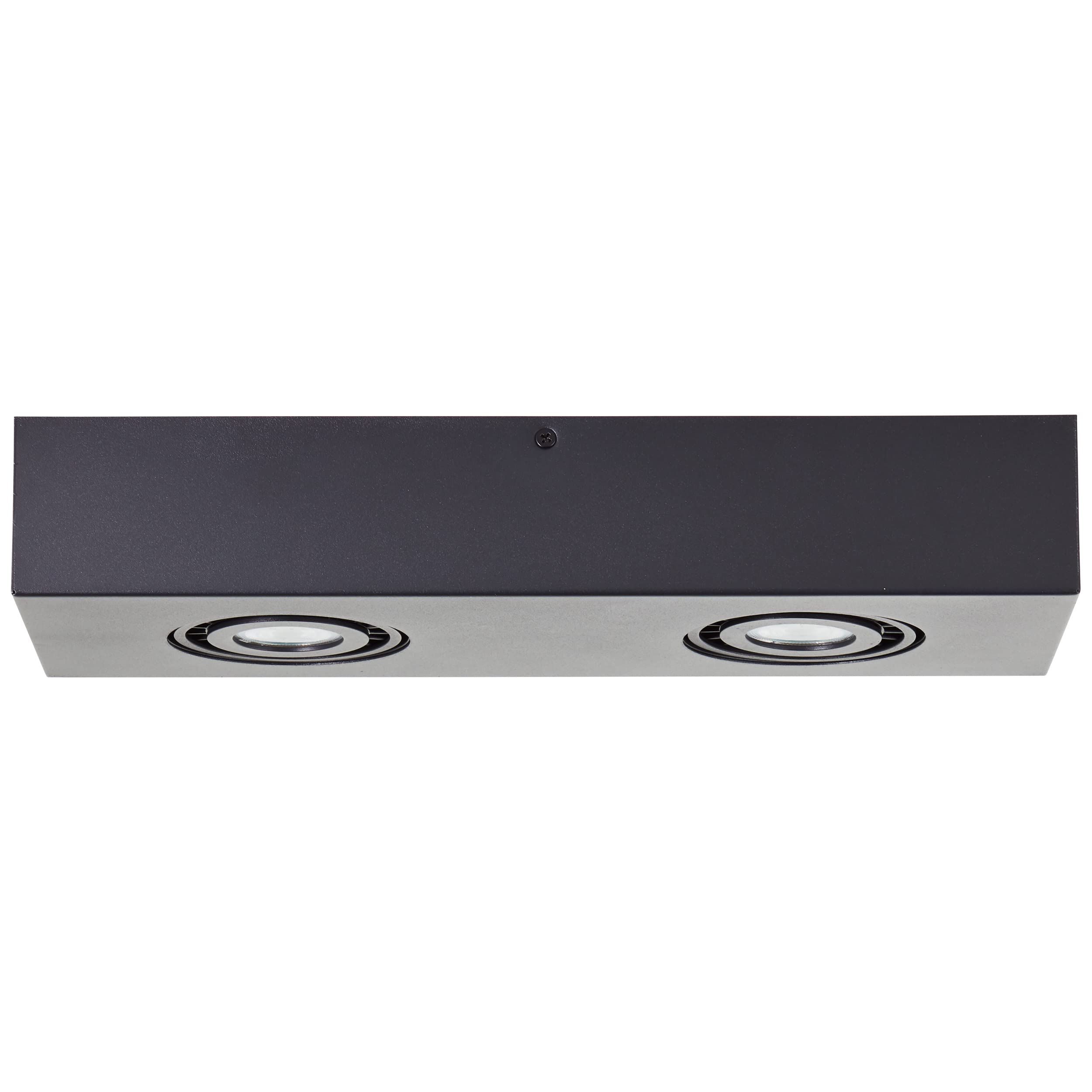 Brilliant Doro LED Deckenleuchte 2flg sand schwarz, Metall, 2x LED, GU10, 4,5 W, LED-Reflektorlampen inklusive (Lichtstrom: 345lm, Lichtfarbe: 3000K)