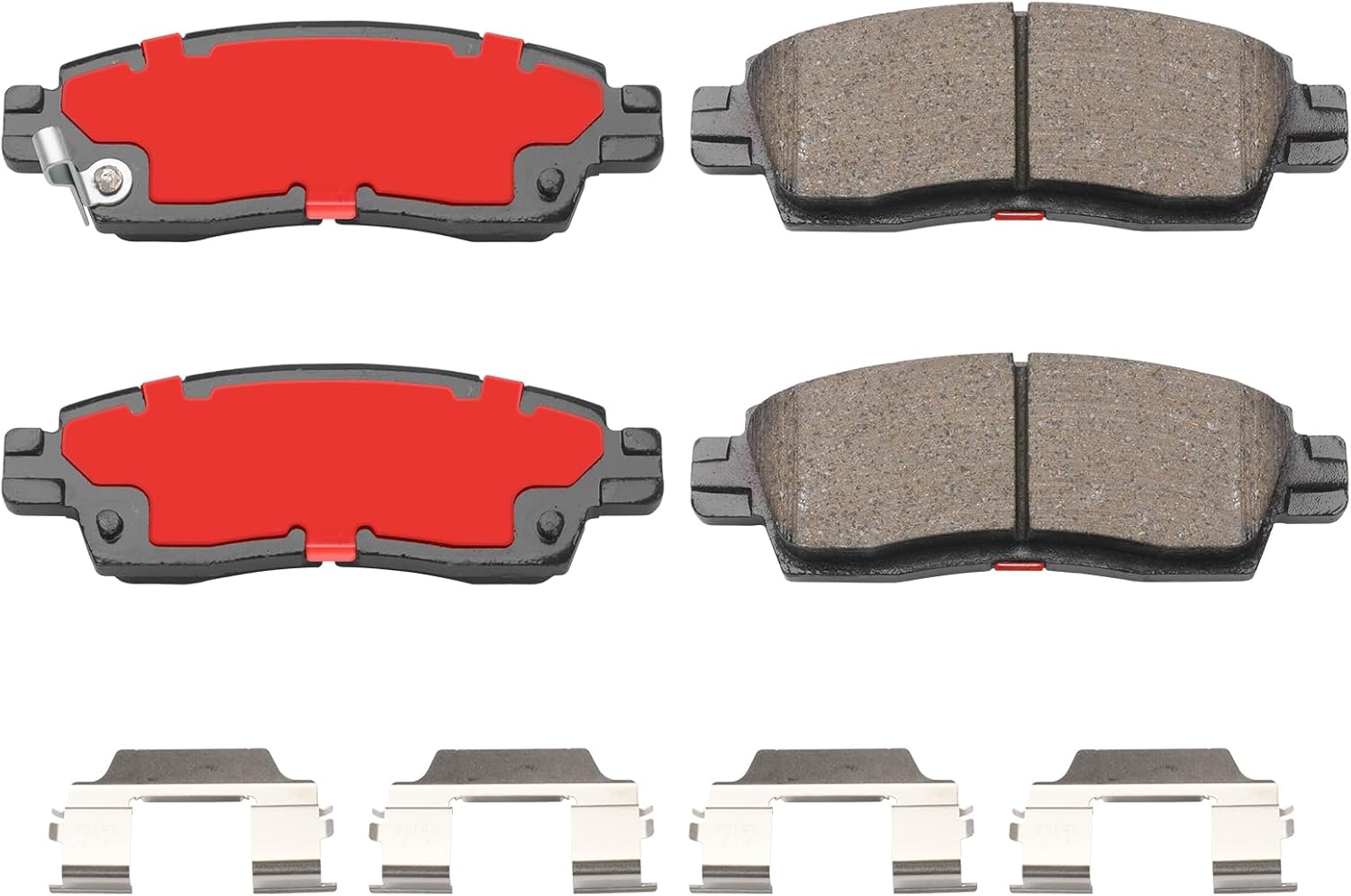 Rear Ceramic Brake Pads for Select Buick, Chevy, GMC, Isuzu, Oldsmobile, Saab, Saturn Models - Rainier, Enclave, Trailblazer, Traverse, Acadia, Envoy, Ascender, Bravada, HZ883H