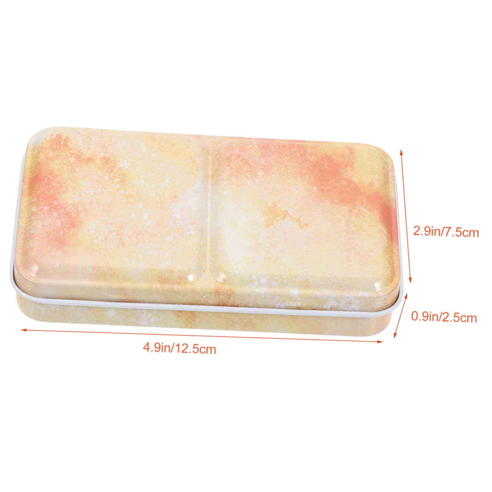 LIFKOME Portable Mixing Plate for Watercolor Pigments Compartment Color Mixing Case Durable Empty Palette for Artists for Painting