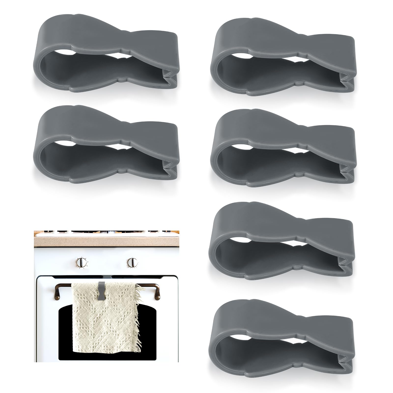 Kitchen Towel Clips - Keep Towels Secure! -1
