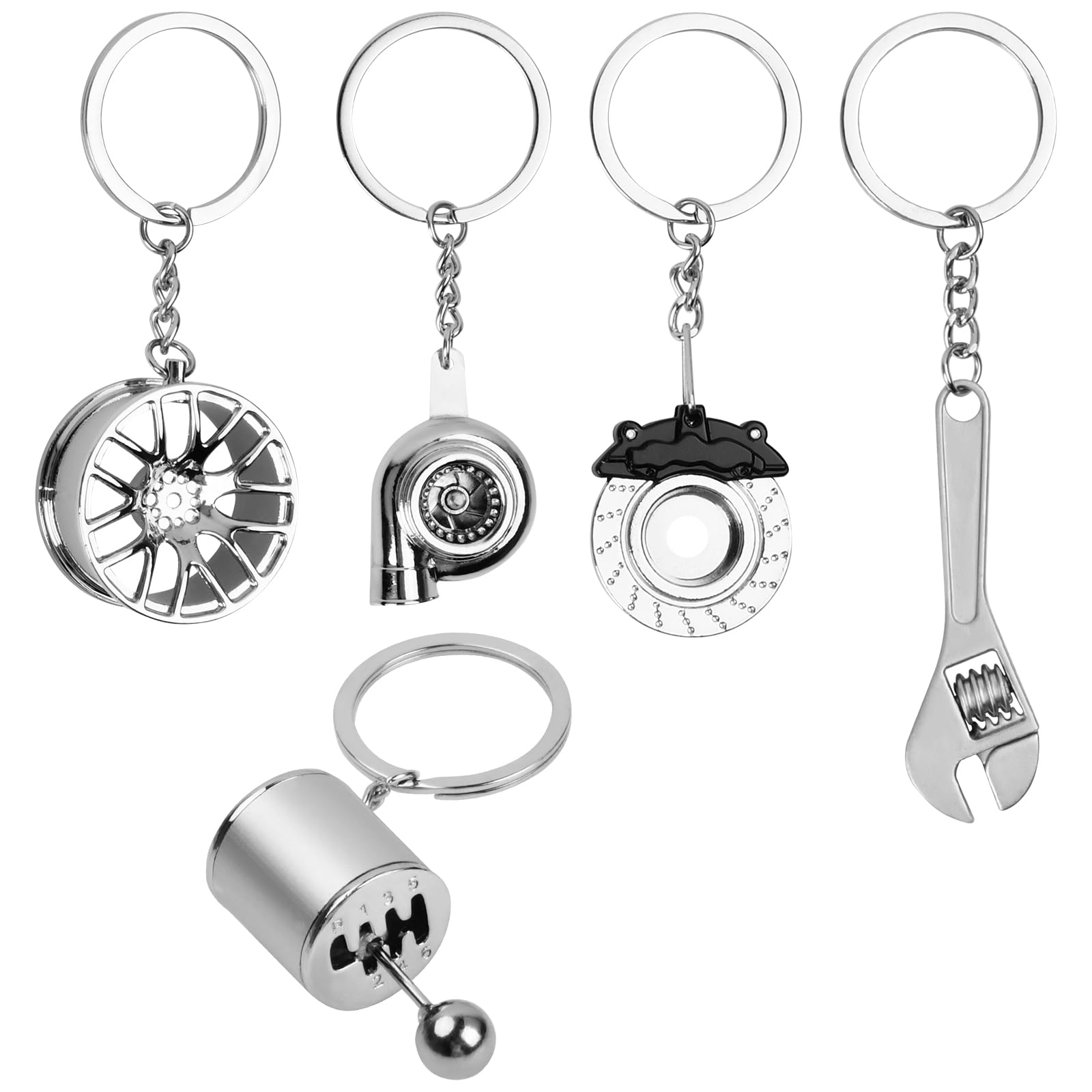 5 Pcs Car Part Model Keychain
