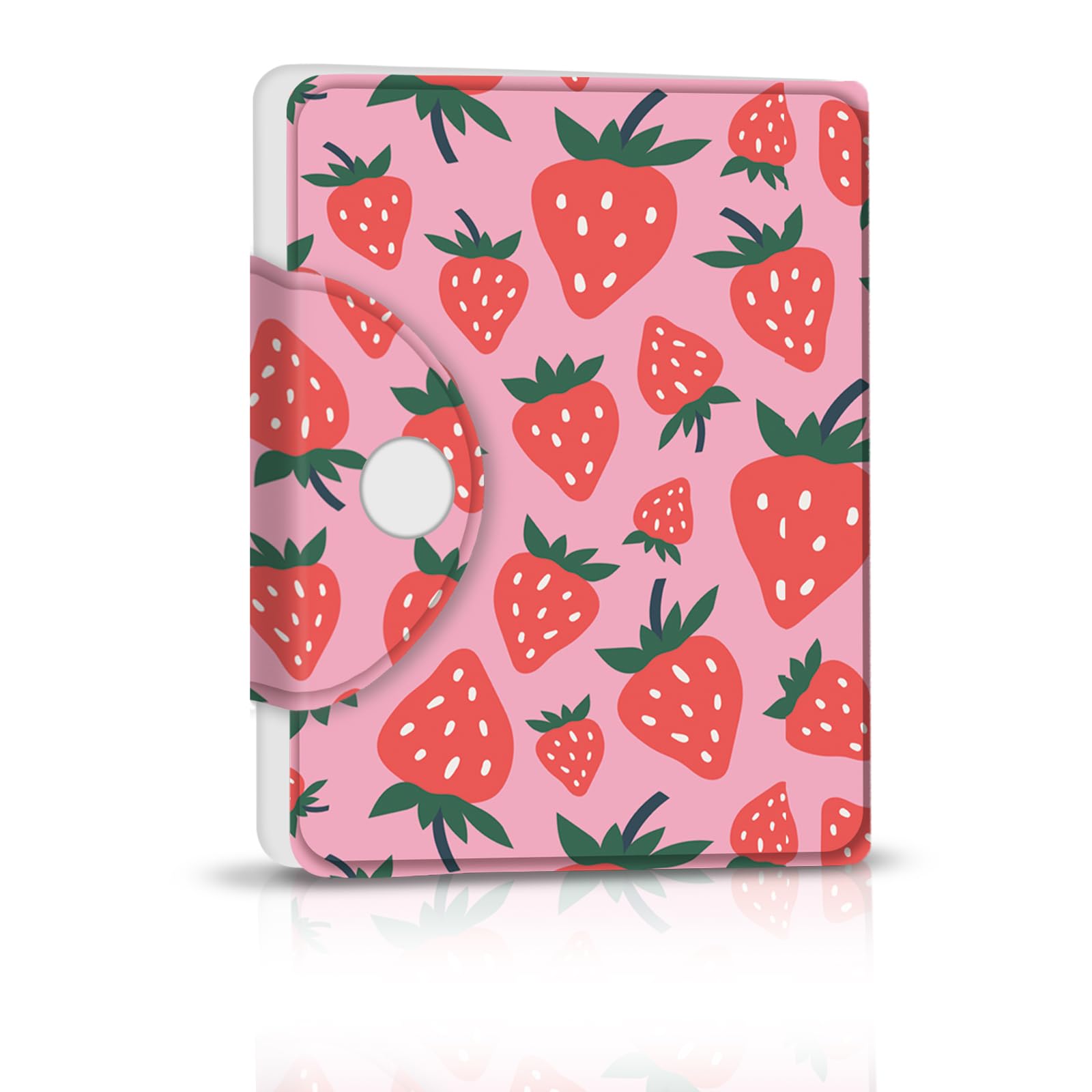 Álbum de fotos de 2 x 3 para 40 imágenes mini carpeta rosa fresa de 20 bolsillos
