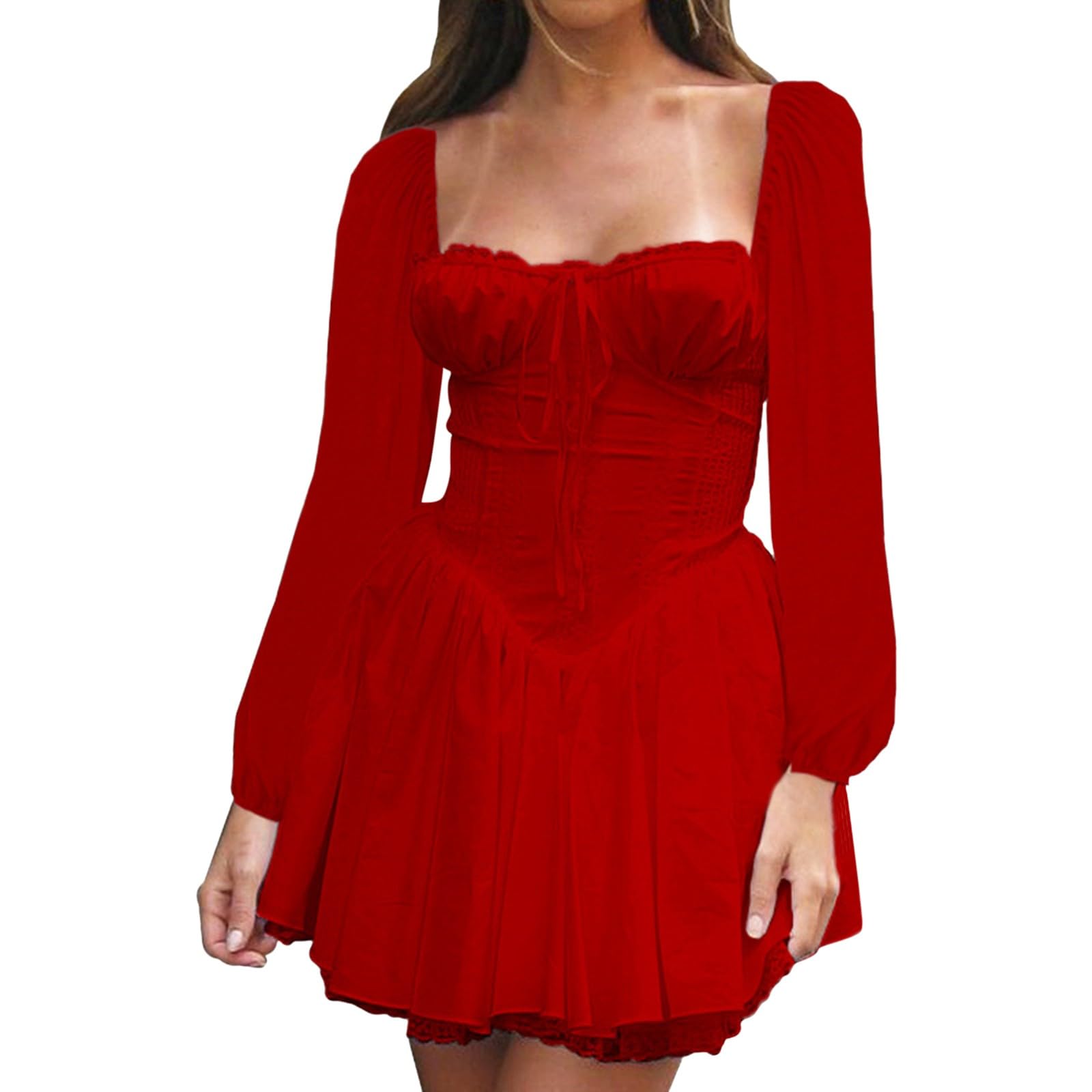 Anuedgis Schulterfreies Rüschenkleid - Boho-Chic Overall Für Damen | Kurzarm | Einteilig