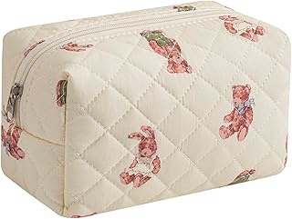 RSRSLEII Pequeña bolsa de maquillaje acolchad...