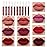evpct 10Pcs Liquid Matte Matt Lipstick Set for Black Women, Dark Deep Bright Ruby Sexy Brick Mauve Plum Red Violet Purple Matte Lipstick Long Lasting Lipstick 24 hour Waterproof Lip Gloss