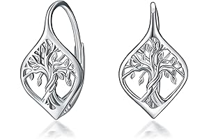 Willow Tree Birthday Leverback Hoop Earrings for Women