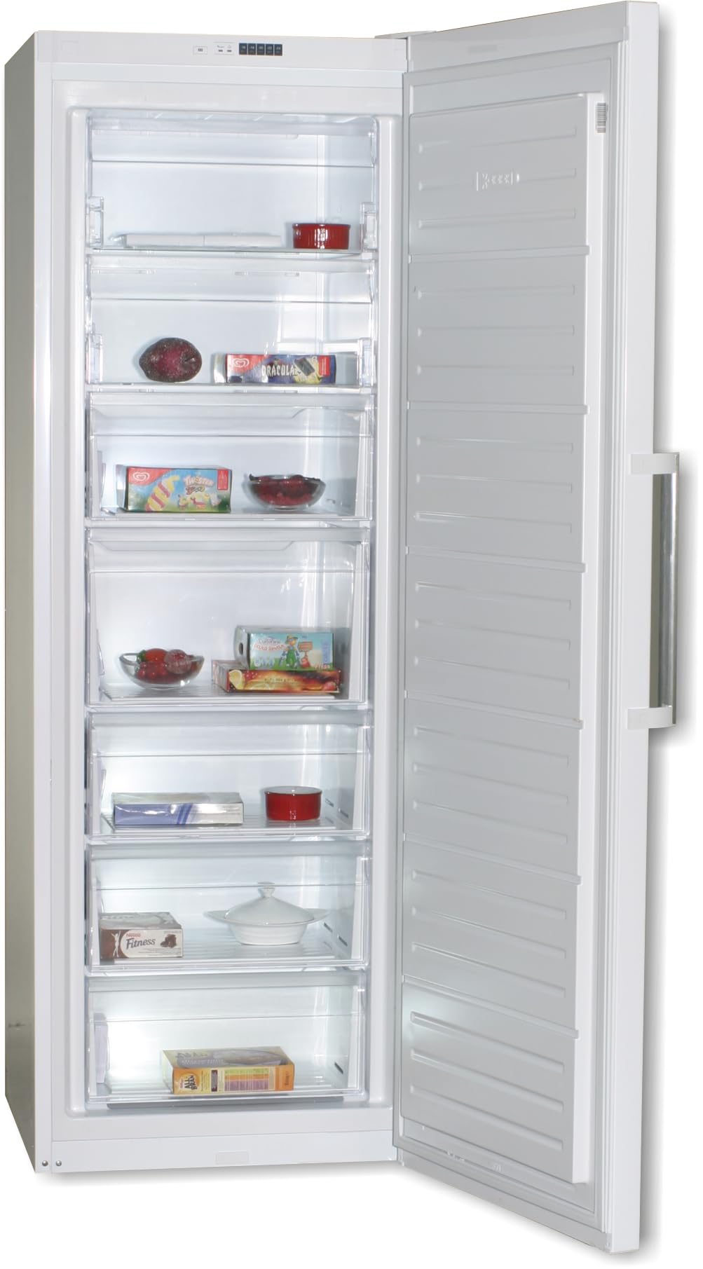Congelador Vertical Rommer CVE 85 NF, Capacidad 280 Litros, Color Blanco, No Frost