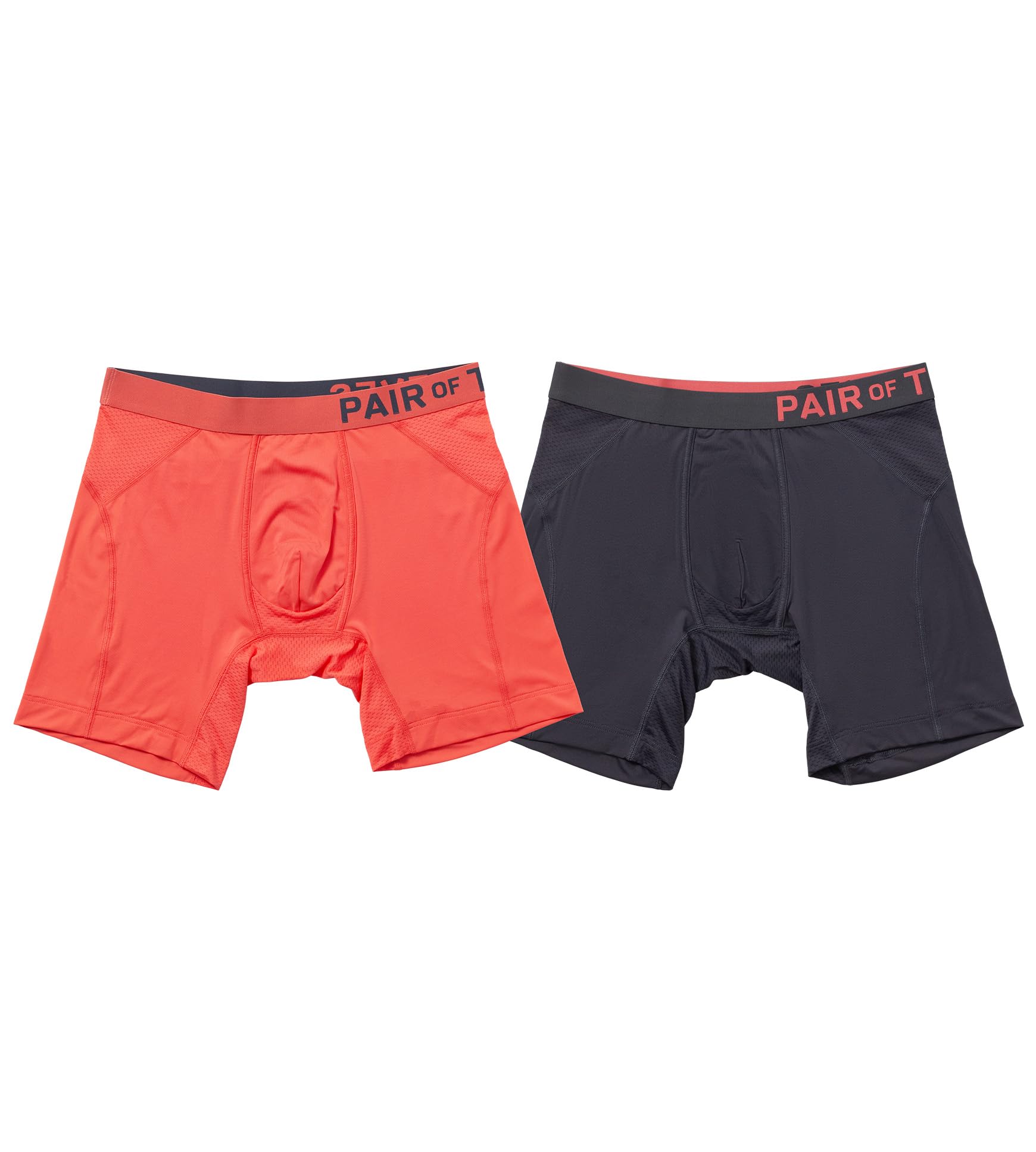 Pair of Thieves Men Long Boxer Briefs | Underwear for Men | Soft, Stretchy, Zoned Vent-Cooling | Moisture Wicking