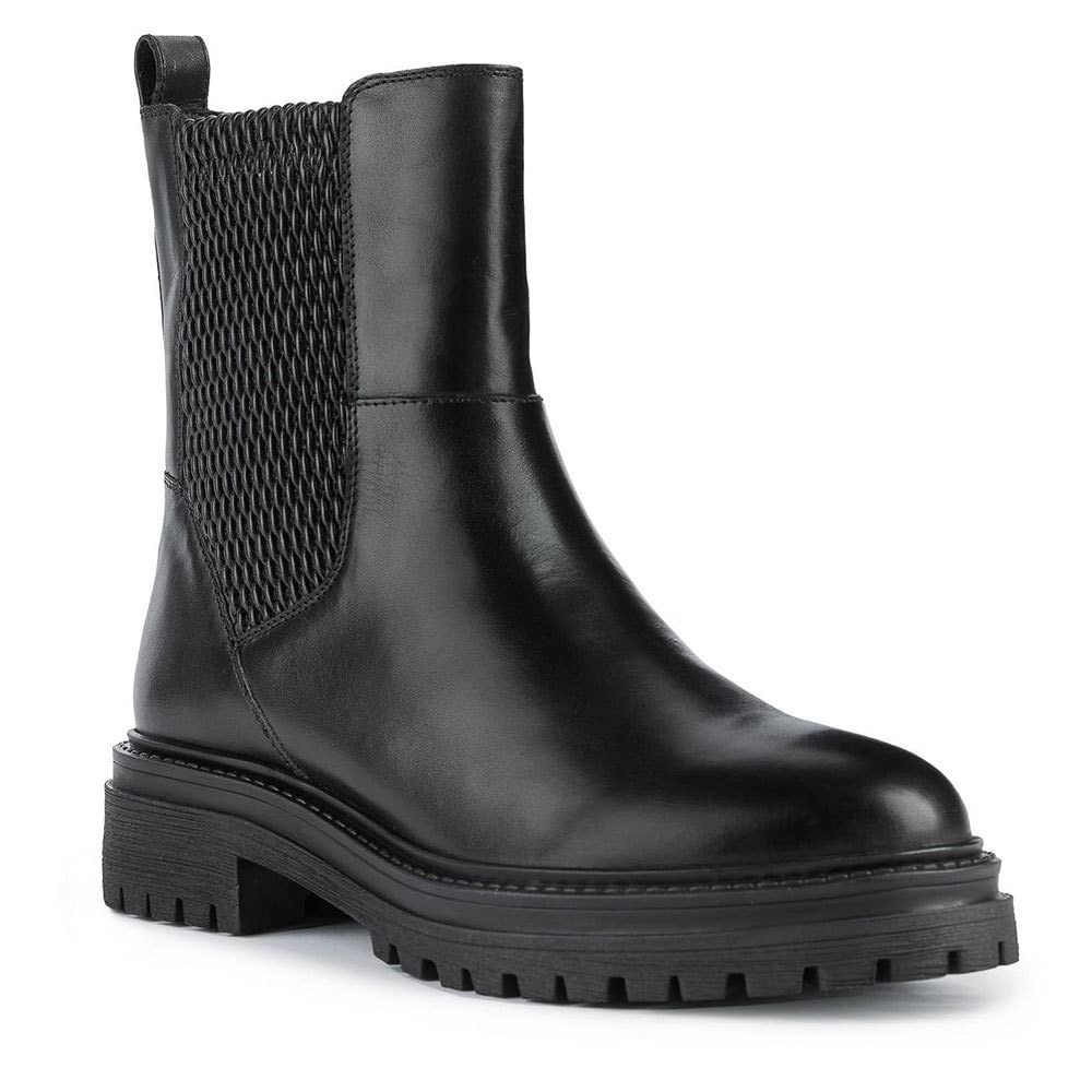 Geox Women's D Damiana Ankle Boots, Black, 6 UK
