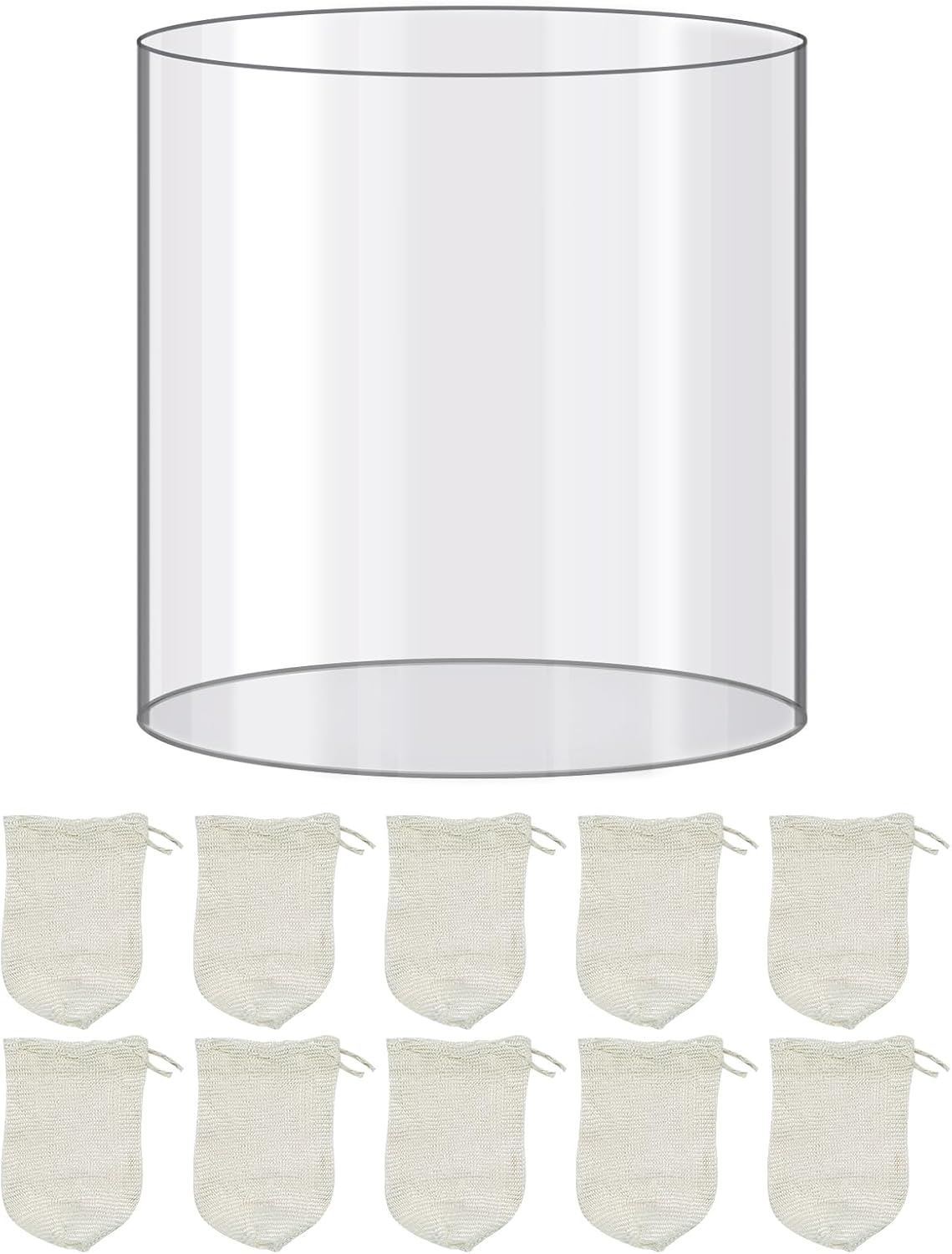LVACODV 10 Pack Lantern Mantles & Glass Globe Replacement,Compatible