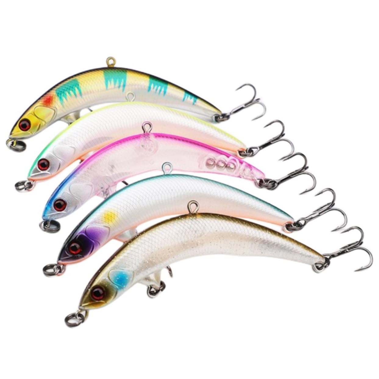 BESPORTBLE 25 Pièces Crochet d'appât Faux appâts Outil de pêche Vif hameçons Pratiques d'enfoncement Pratiques Extérieur Bar rayé Brancher leurre appât 4g pêche en mer