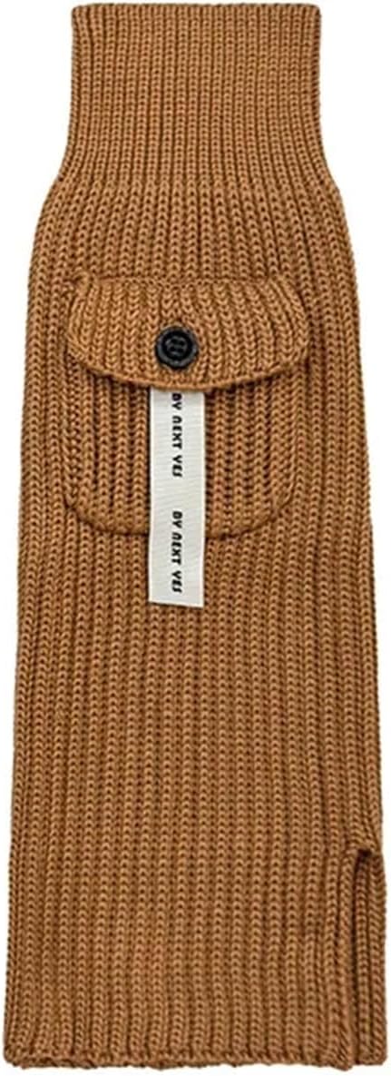 Womens Leg Warmers Winter Leg Warmers Cable Knit Boot Cuffs With Buttons Pocket Retro Mid Calf Thermal Socks​