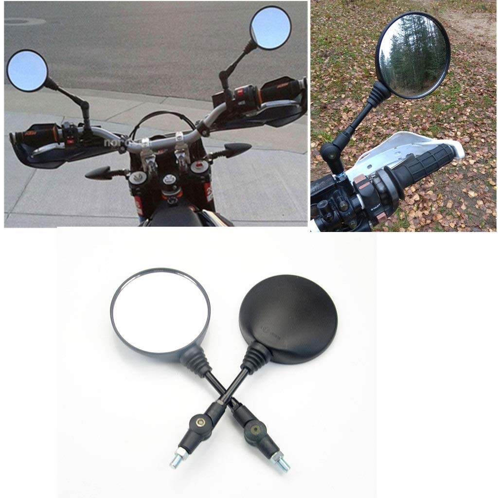 Lenkerendenspiegel 360° Verstellbar Für Suzuki B King 2008–2012 – Aluminium, Schwarz, Aerodynamisch, Links + Rechts