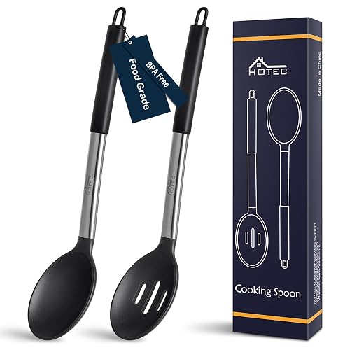 HOTEC Large Silicone Cooking Spoon