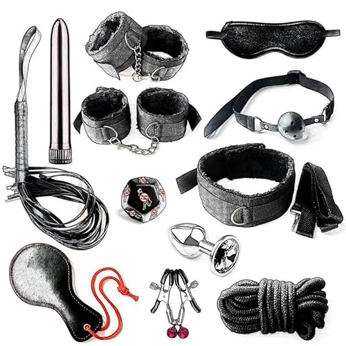 Bdsm Rem Justerbar Inomhus TräNing TillbehöR 12-Delars UppsäTtning, Hem Gym TräNingsutrustning FöR Hela Kroppen TräNingar, Par GåVa - Q