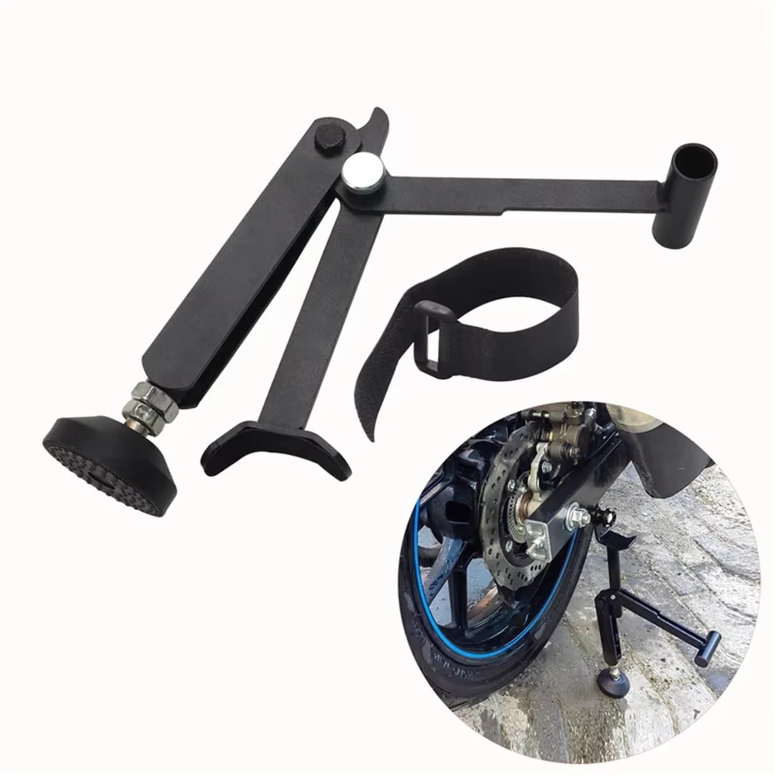 adapter podpórki Rama podnosząca składana do motocykla, ciężka, stabilna rama dźwigu z podłokietnikiem