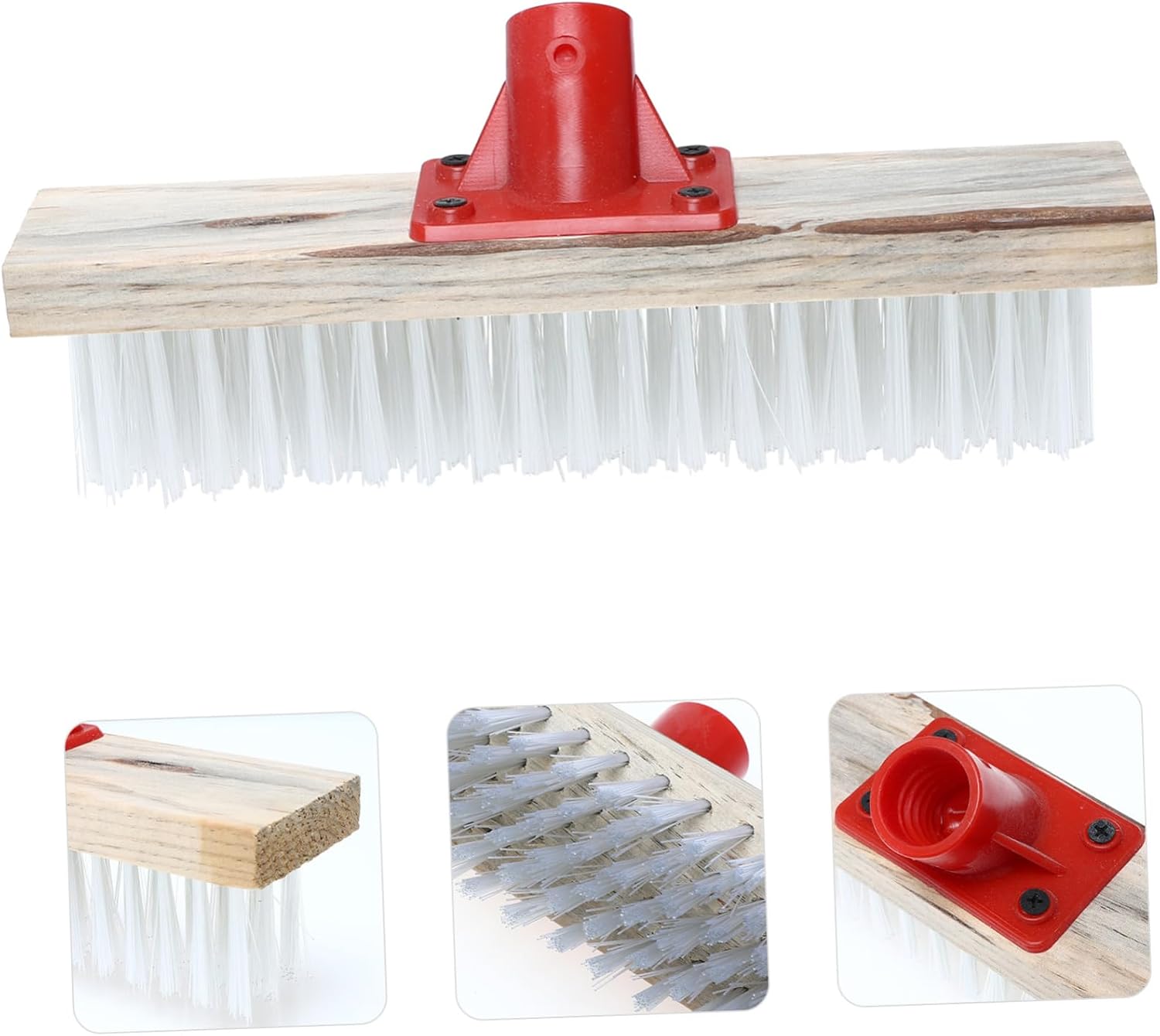 1pc Nylon Wire Brush Head for Efficient Floor Cleaning Hard Bristle Moss Removal Brush for Patios Decks and Hard Surfaces
