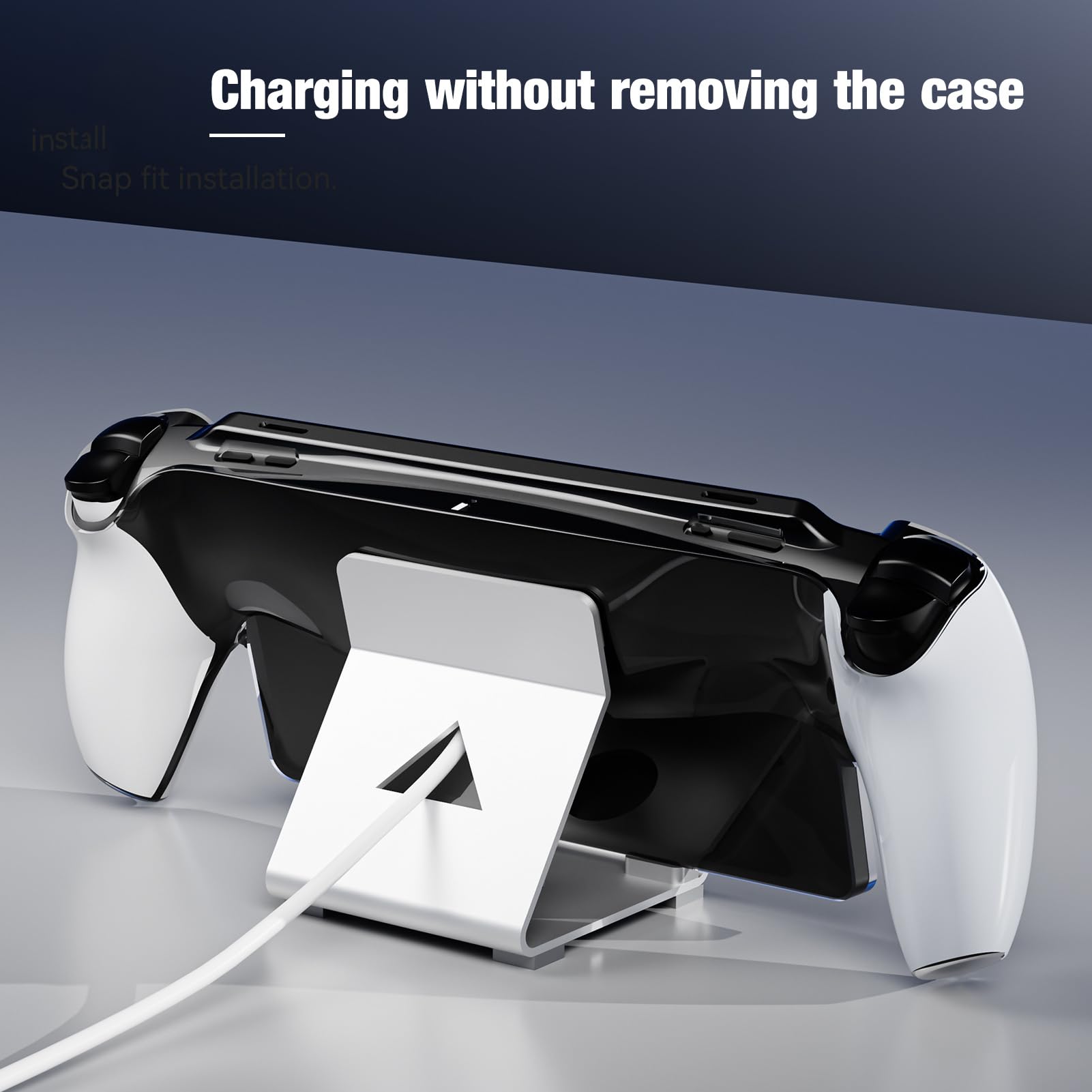 Coque de protection pour PlayStation Portal, coque de protection transparente pour console de jeu Portal Anti-chute Coque de protection