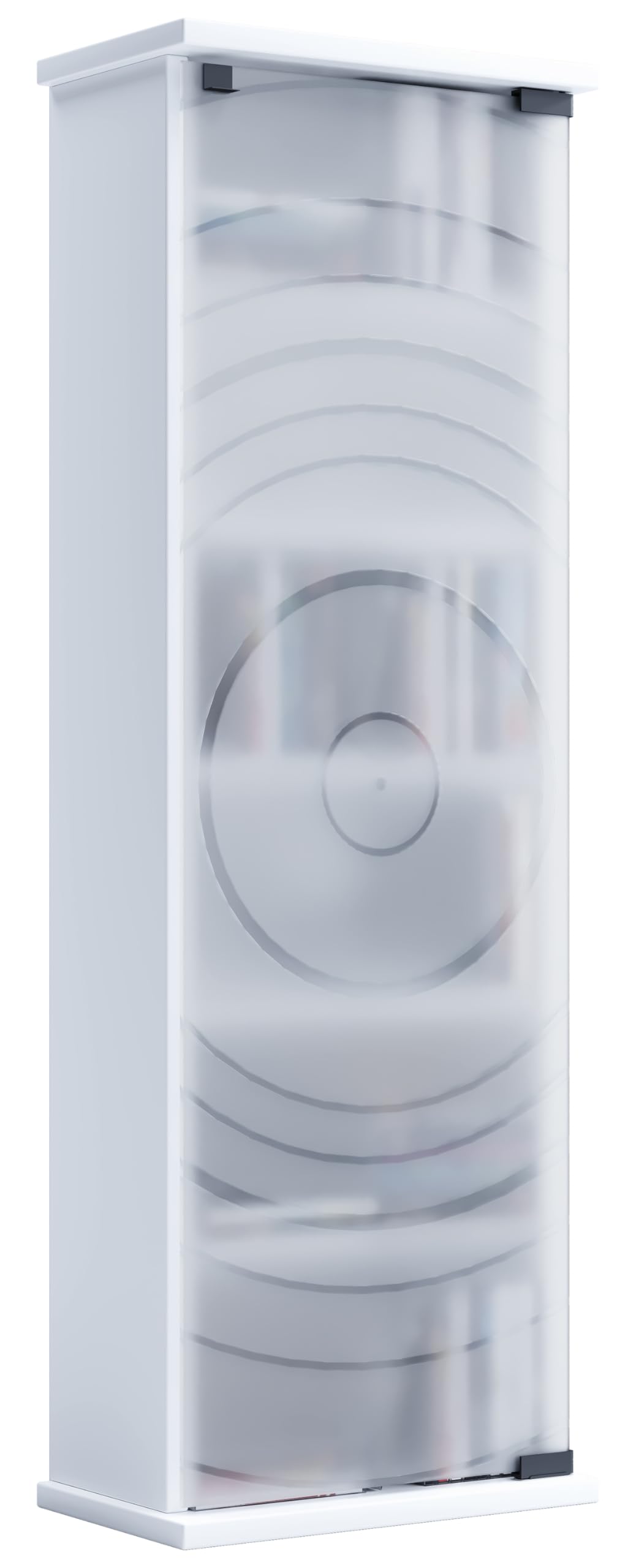 VCM Supporto per CD Dvd in Legno Scaffale Armadio Porta Porta Porta Porta in Vetro Tilano M Supporto per CD Dvd in Legno Scaffale Armadio Porta Porta Porta Porta in Vetro Tilano M Bianco