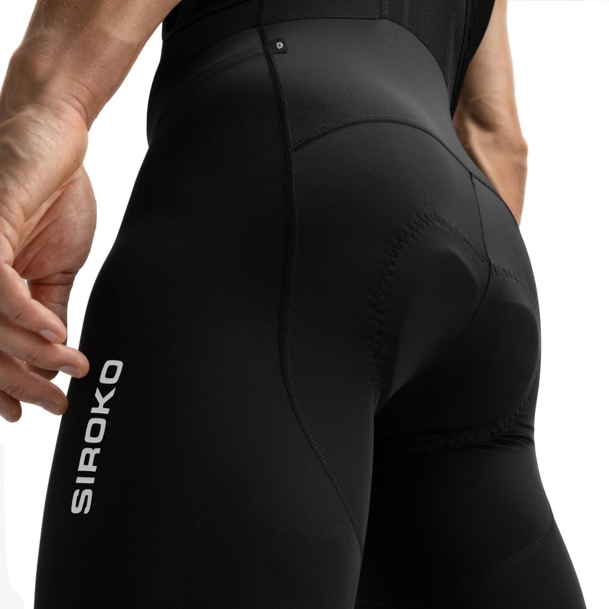 SIROKO - Culotte Ciclismo Flandrien - L - Negro