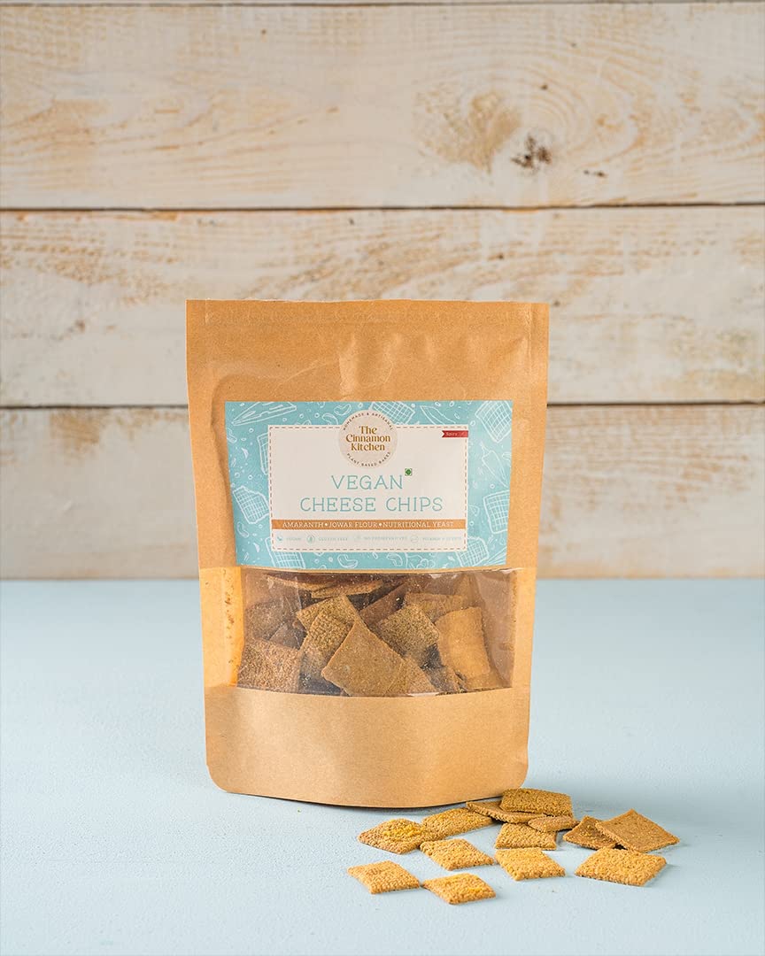 The Cinnamon Kitchen Spicy Vegan Cheddar Chips (100 GM) | As Seen On Shark Tank | 100% Natural & Healthy | Refined Sugar Free | Plant Based | Gluten Free | Vegan|Organic | PCOS Friendly (B0BCZD7MD5) Amazon Price History, Amazon Price Tracker