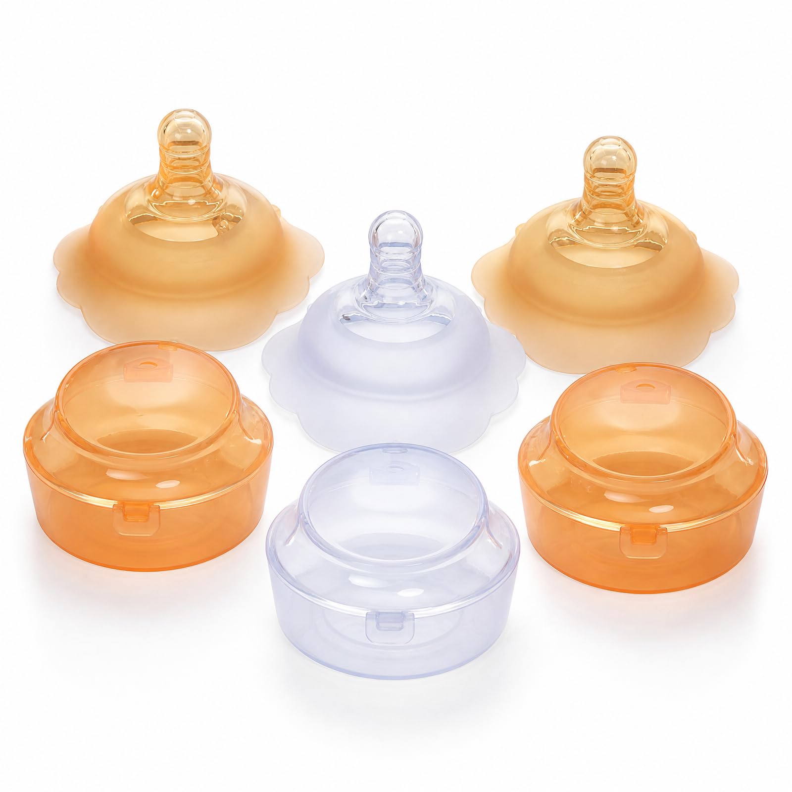 Silicone Nipple Shield for Breastfeeding 6pcs with Storage Cases-image-8