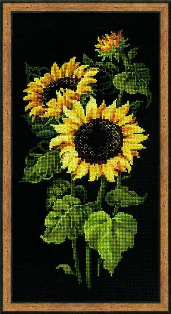 Riolis Kreuzstich-Set Sonnenblumen, Zählmuster