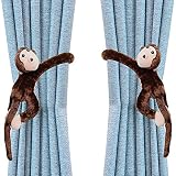 Amplia gama de usos: nuestros lindos soportes para cortinas de ventana de muñeco de peluche se ven como el animal del bosque real que hará que su habitación cobre vida y sea única. ¡A los niños les encanta! Perfecto para la decoración de la habitación de los niños, guardería, restaurante para niños, escuela, etc. Agregue un poco de diversión a su vida simple y ordinaria.