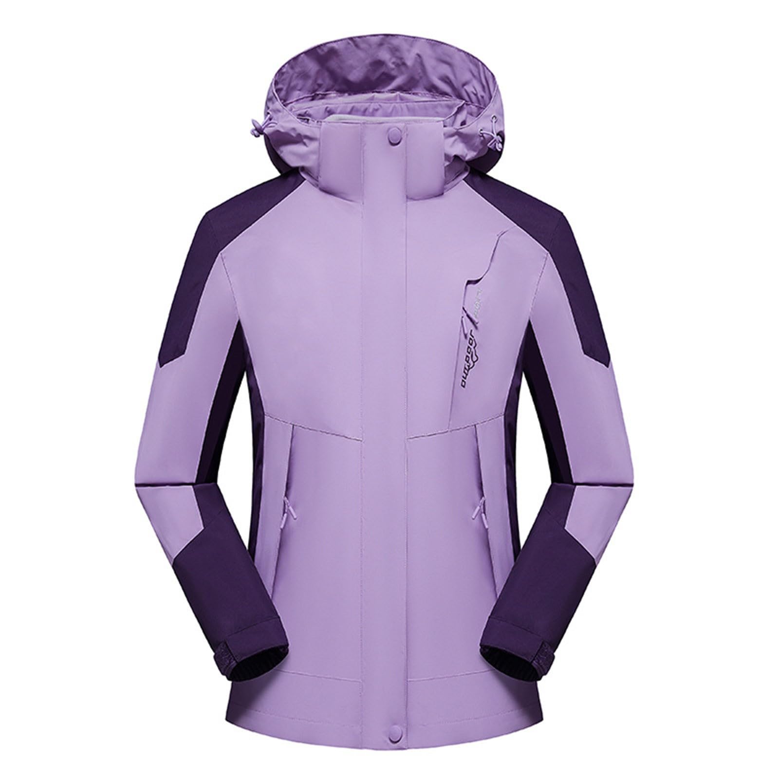 2025 Damen Outdoor 3-in-1 Skijacke mit Fleecejacke Wasserdichte Regenjacke Winddicht Warm Winterjacke Doppeljacke Funktionsjacke mit Abnehmbare Kapuze
